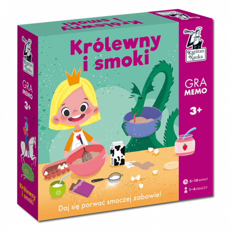 Gra memo Królewny i smoki Kapitan Nauka