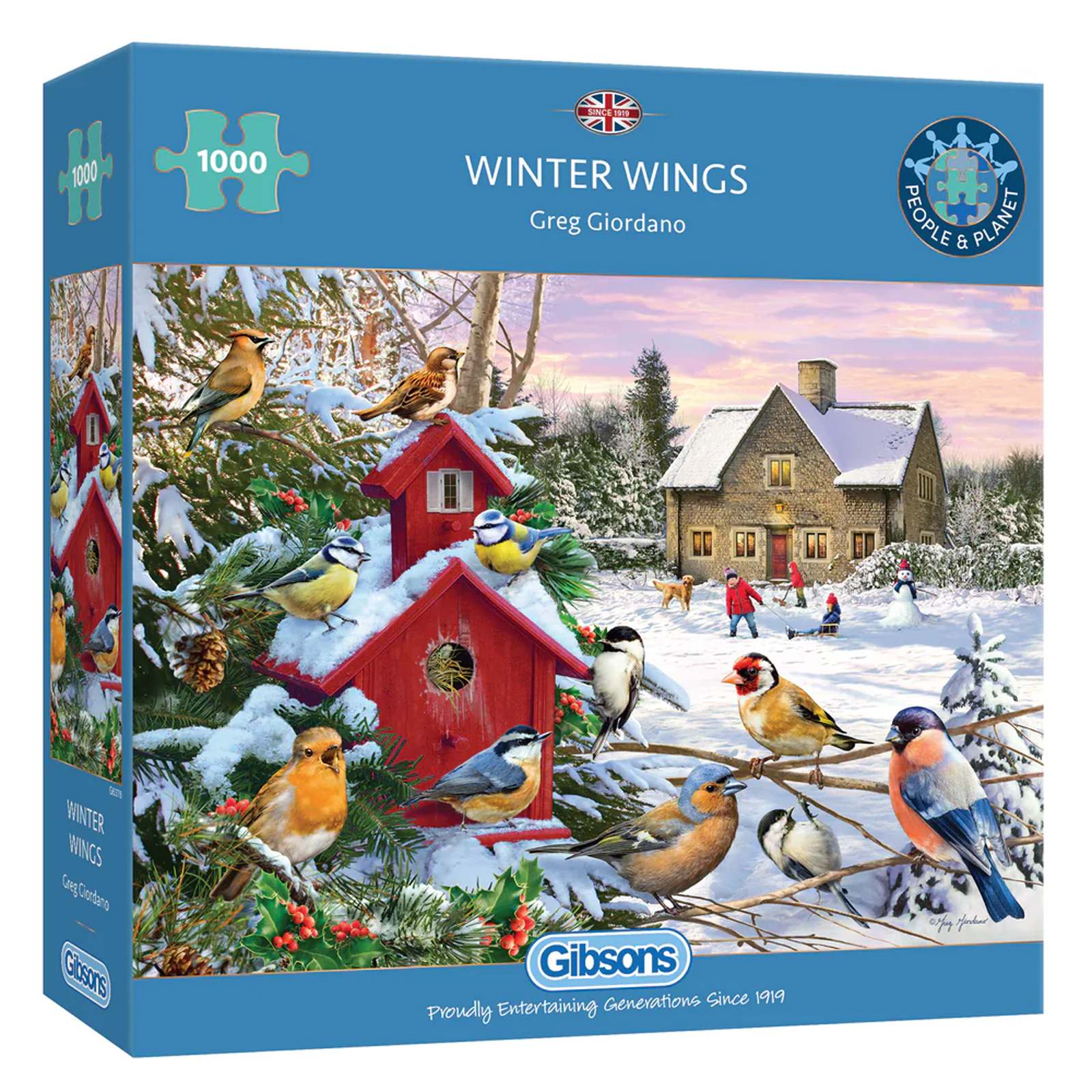 Puzzle 1000 Zimowe skrzydła 112388