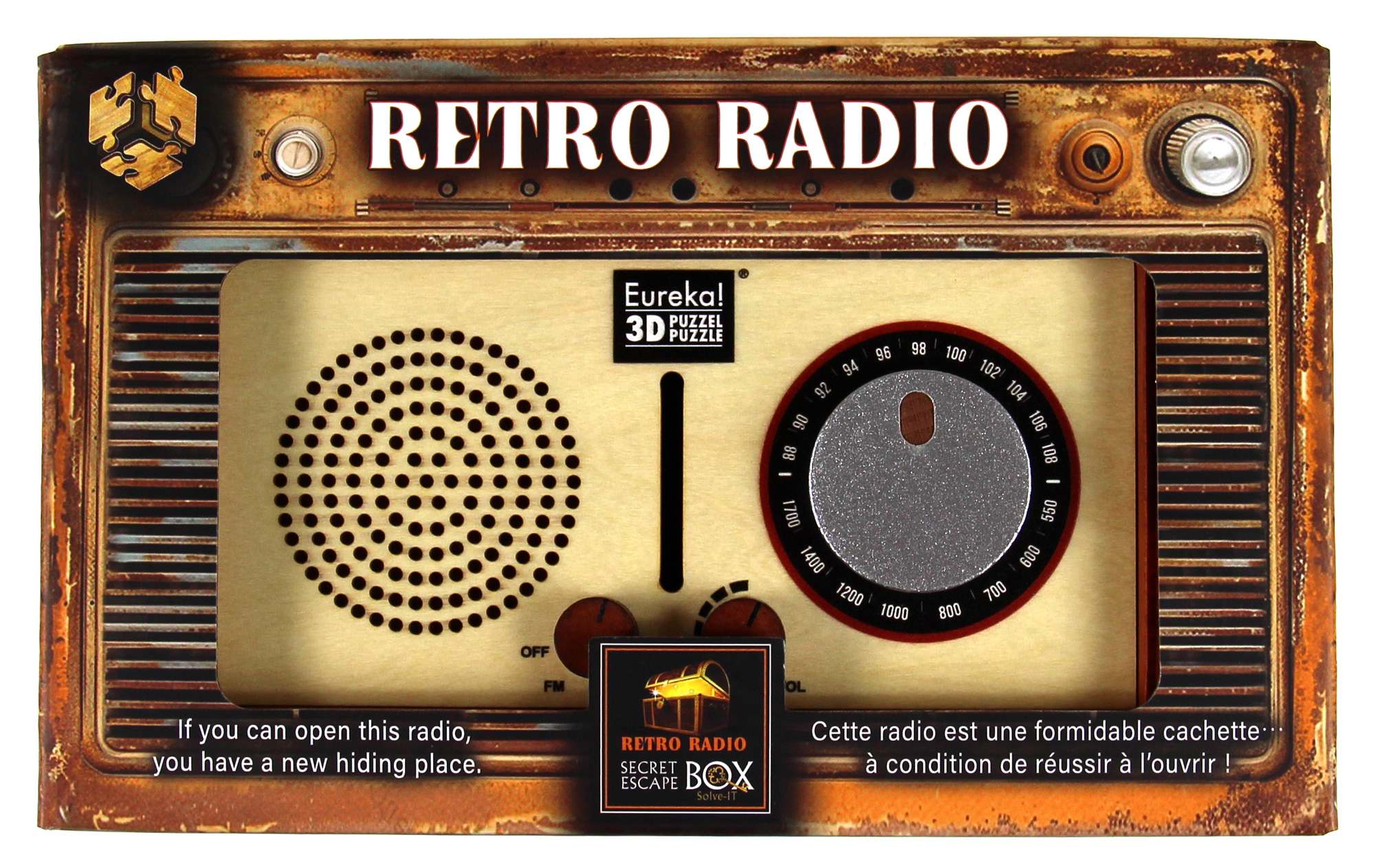 Łamigłówka Escape Box Retro Radio Secret poziom 2/4