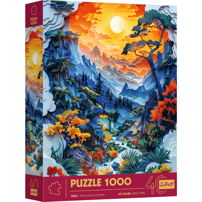 Puzzle 1000 3D 40-lecie Trefl Dolina 40045