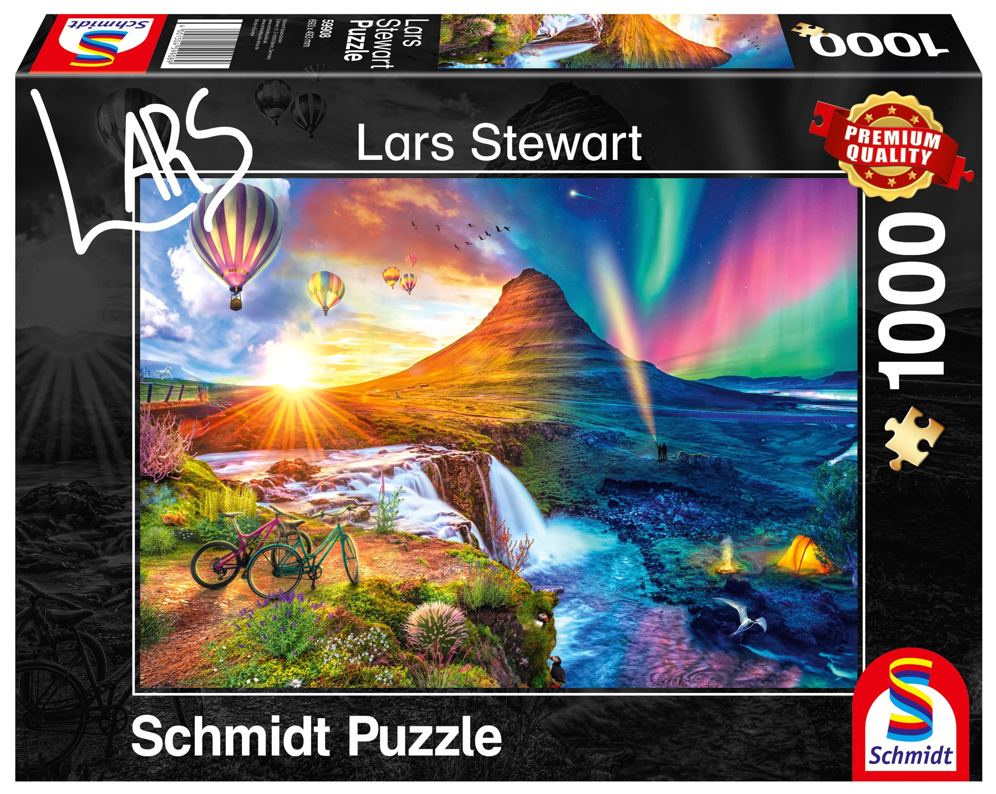 Puzzle 1000 PQ Dzień-Noc Islandia L. Stewart 109968