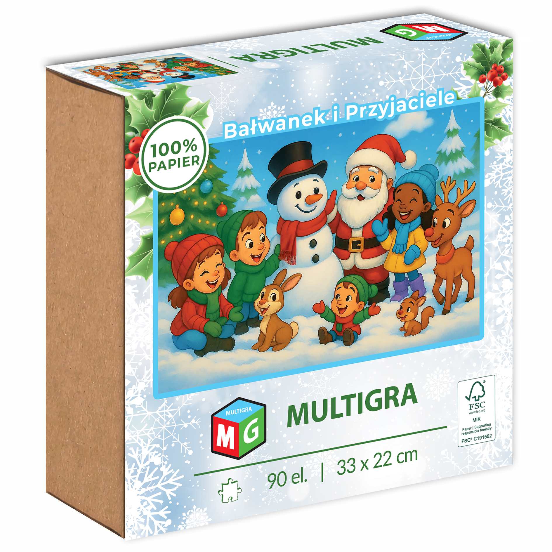 Puzzle 90 Bałwanek i Przyjaciele