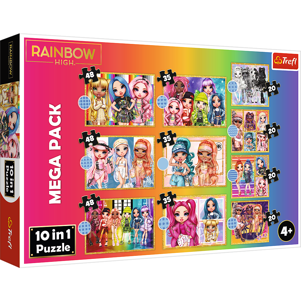 Puzzle 10 w 1 Kolekcja modnych laleczek 96000