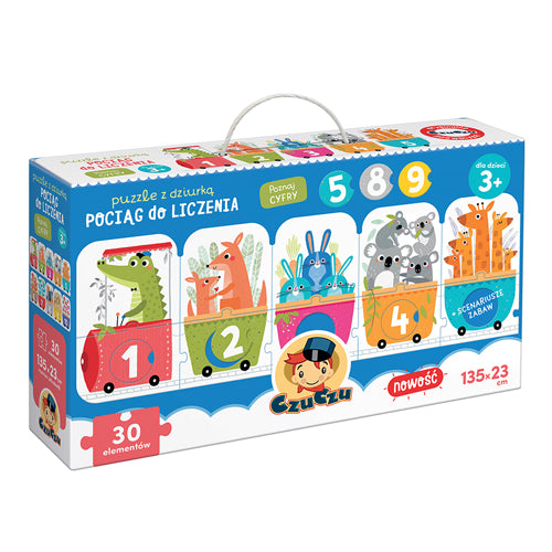 Puzzle z dziurką Pociąg do liczenia CzuCzu