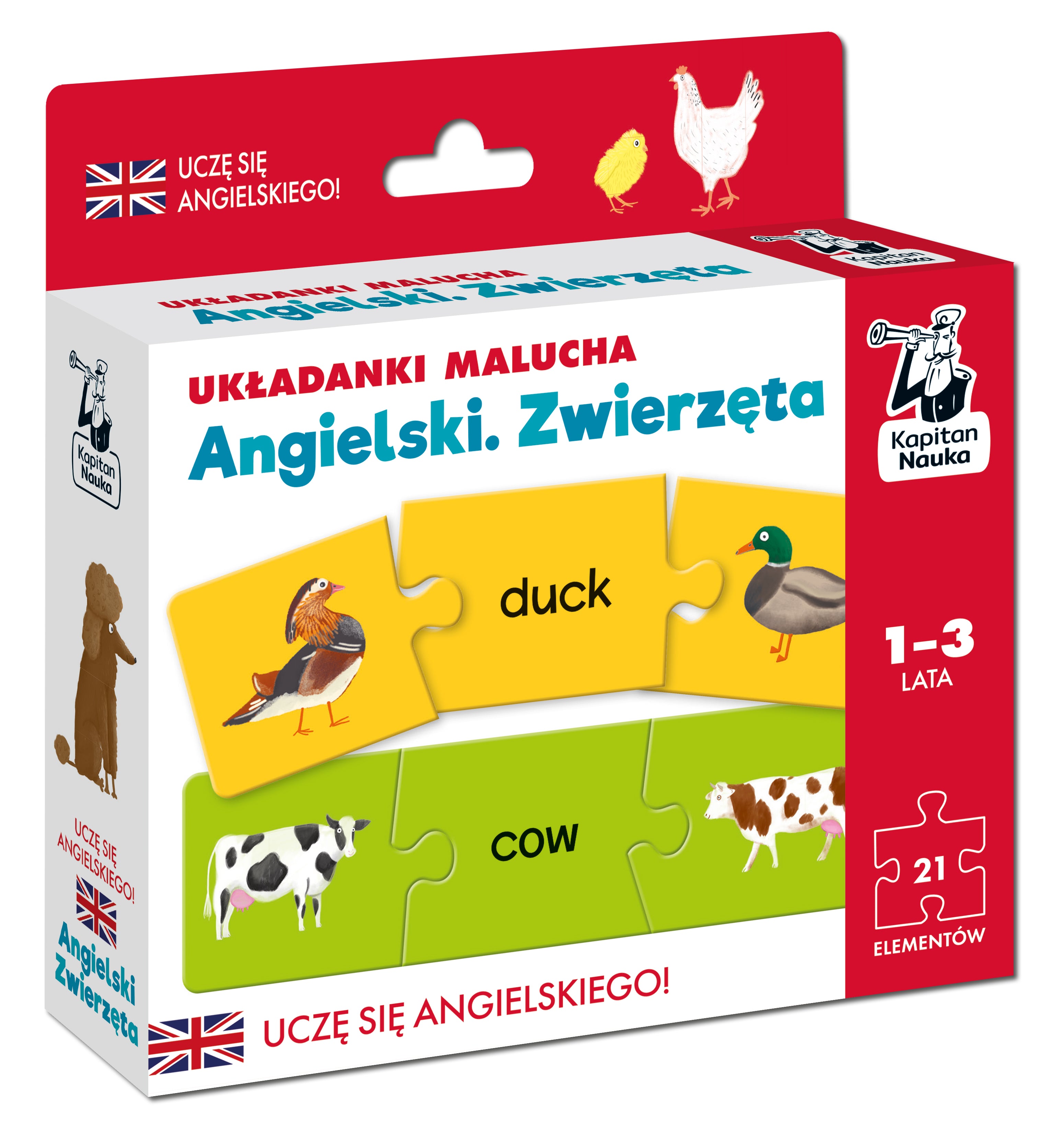 Układanki malucha Angielski Zwierzęta