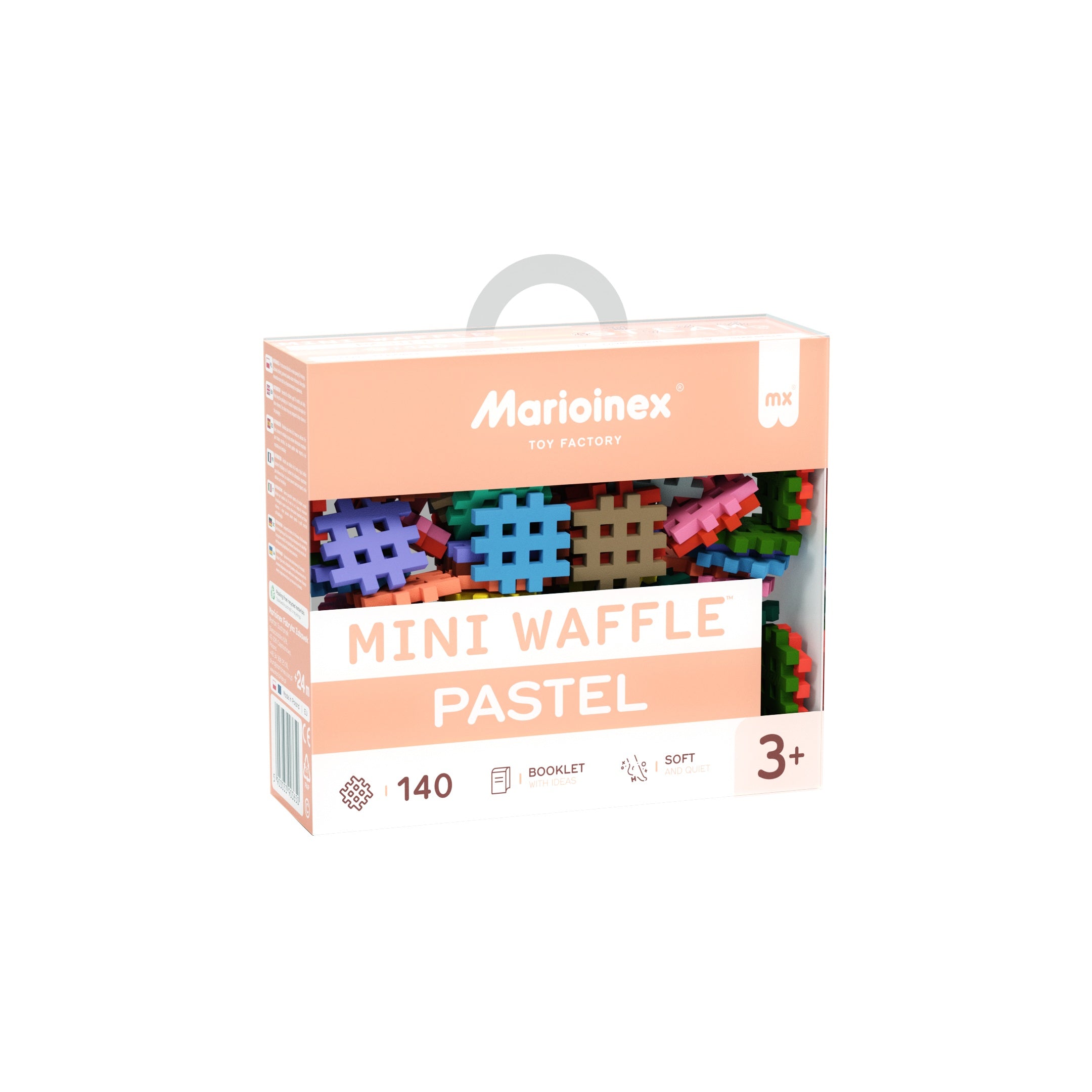 Klocki konstrukcyjne mini pastel 140 elementów