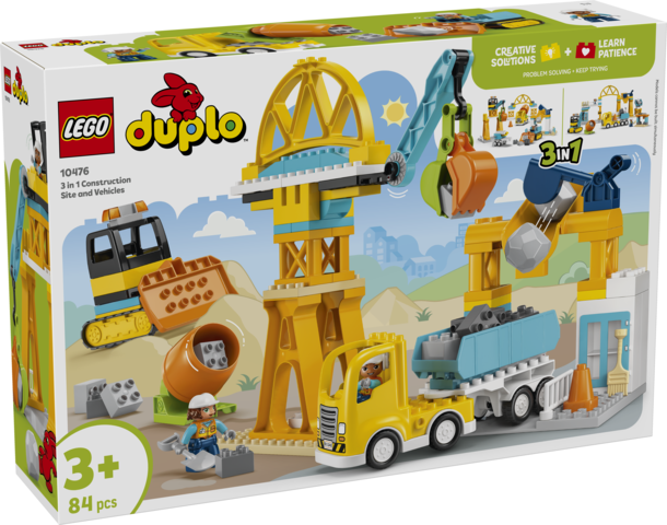 LEGO Duplo Plac budowy z pojazdami 3w1 10476