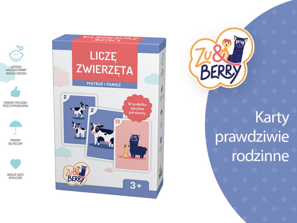 Gra Liczę zwierzęta Piotruś i pamięć Zu&Berry