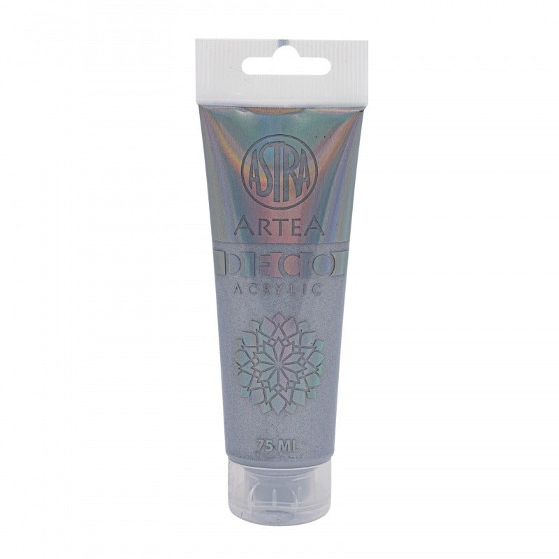 Farba akrylowa Deco Artea 75 ml tuba metaliczny srebrny