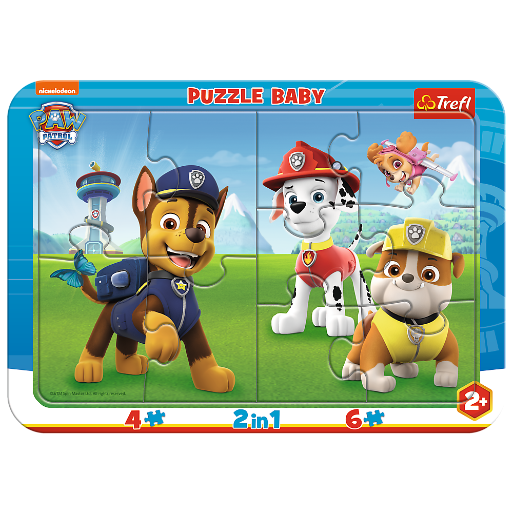 Puzzle ramkowe Baby Wesoły Psi Patrol 80022