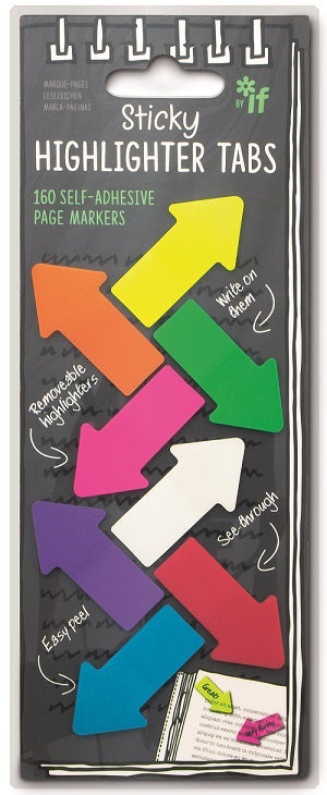 Wskazujące zakładki do książki Sticky Highlighter Tabs zestaw 160 sztuk