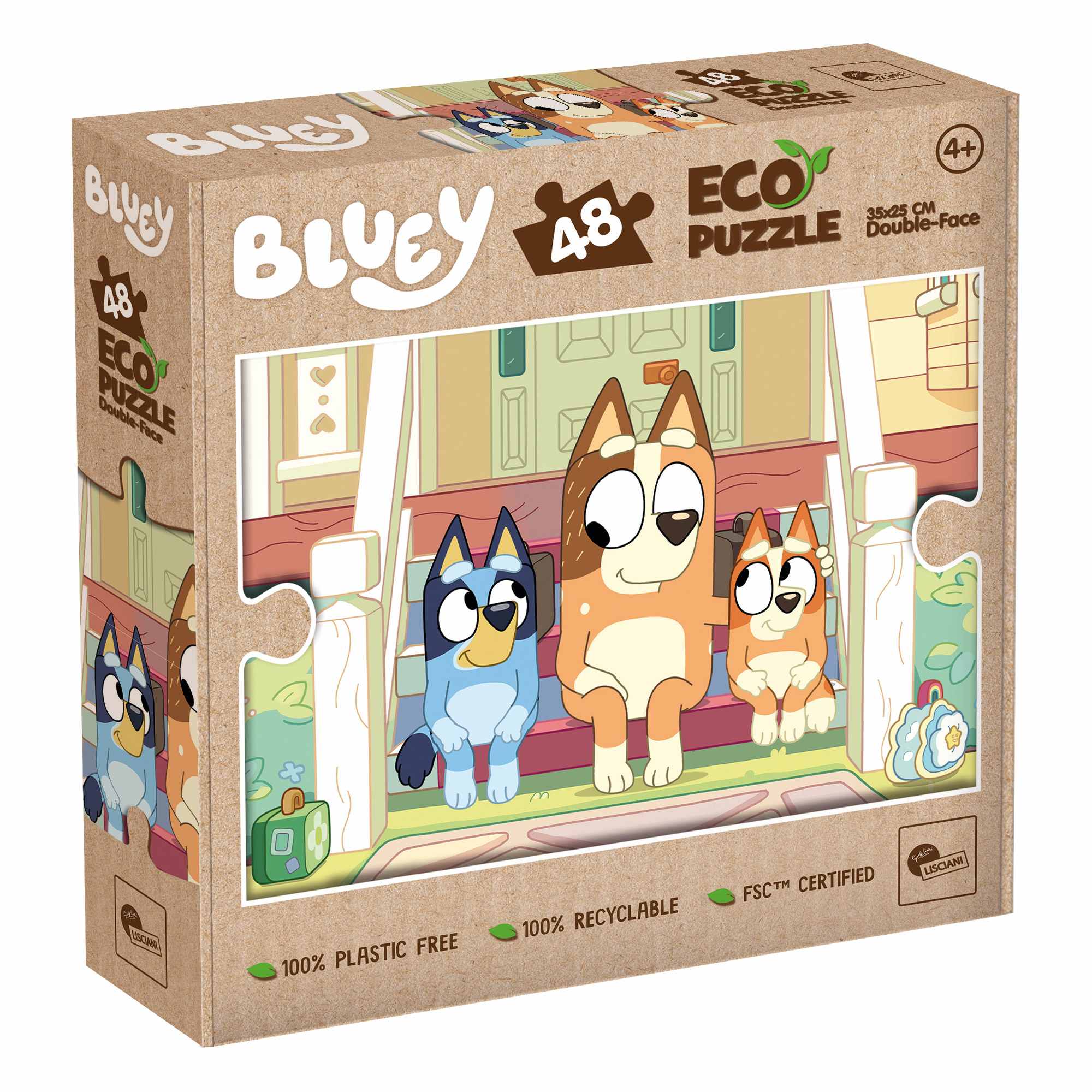 Lisciani Puzzle 48 Eko dwustronne Bluey 304-111145