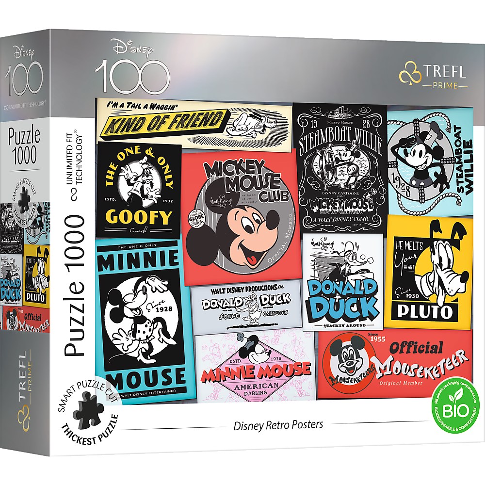 Puzzle 1000 Disney Retro Posters 10761