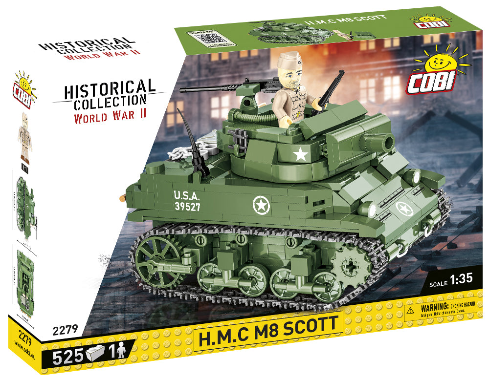 COBI klocki Czołg H. M. C. M8 Scott COBI-2279