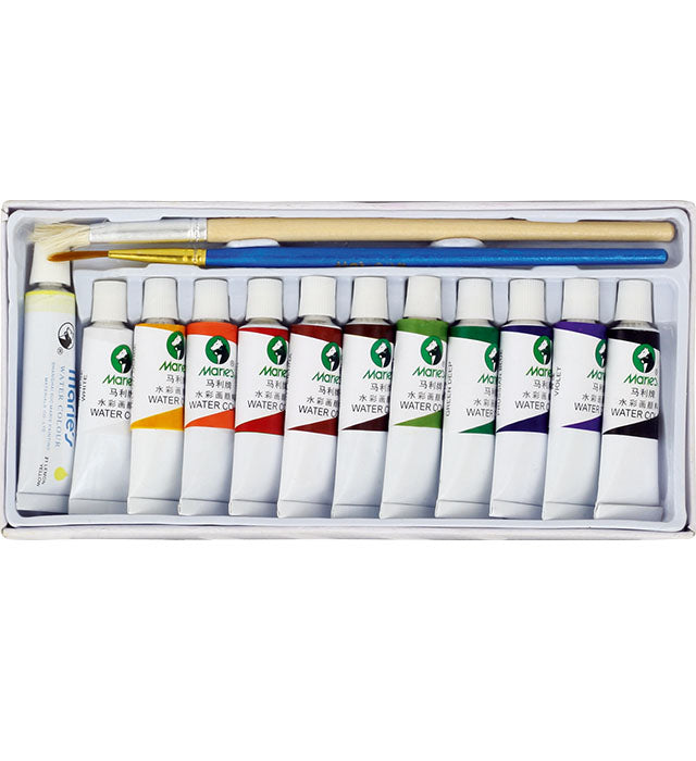 Farby akwarelowe Maries 12 kolorów 5 ml