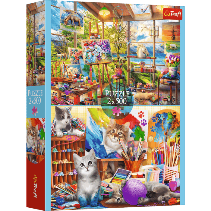 Puzzle 2x500 Sztuka malowania 37530