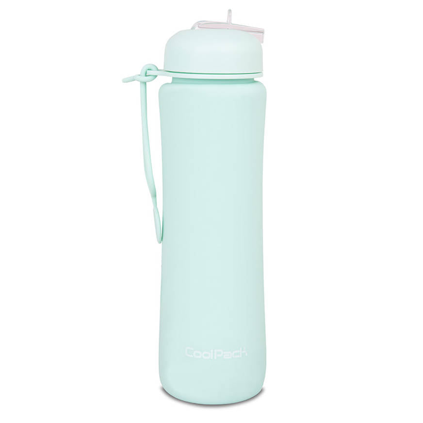 Bidon silikonowy 600ml Collpack Pump pudrowy miętowy