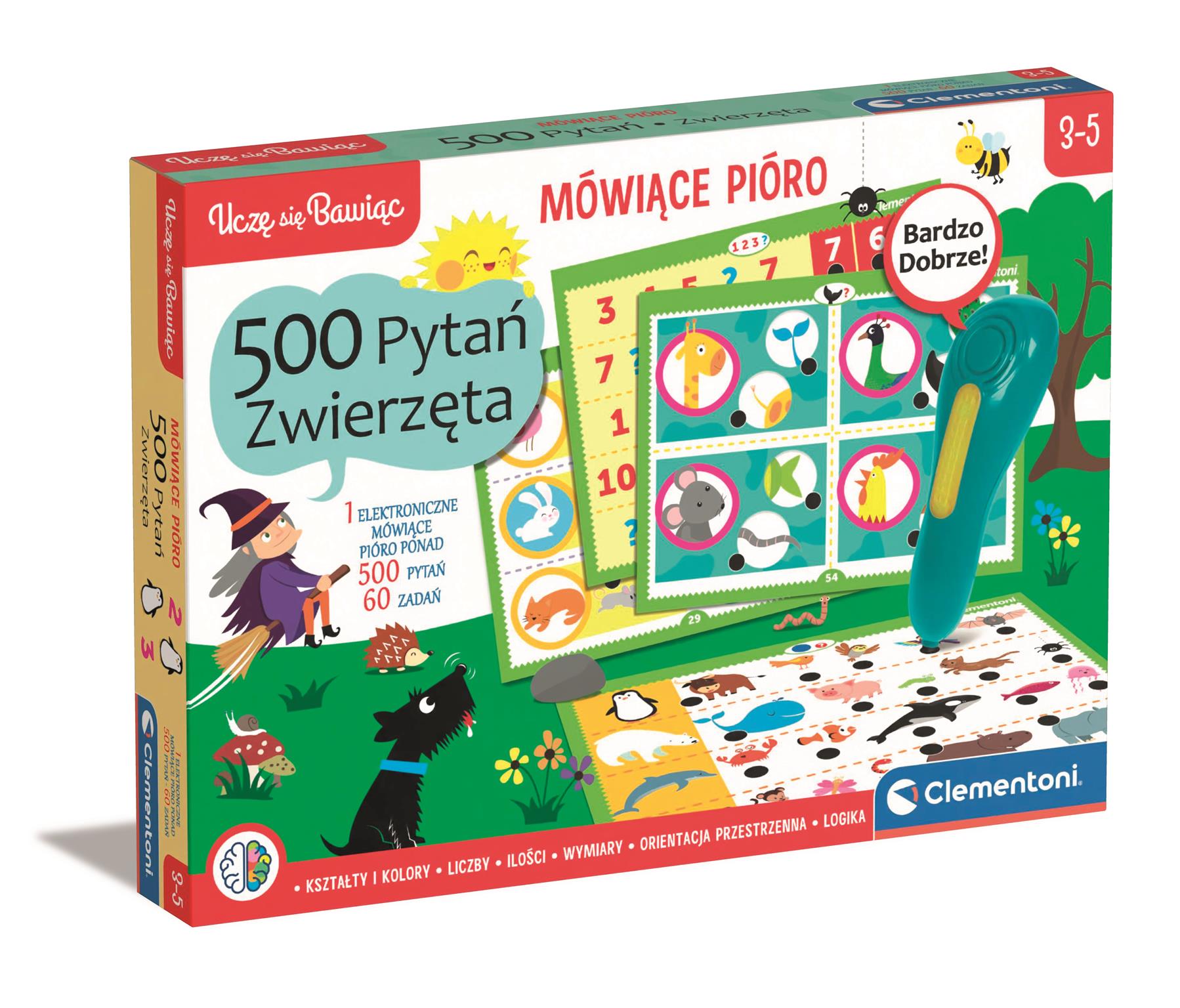 Mówiące pióro 500 pytań zwierzęta 50781