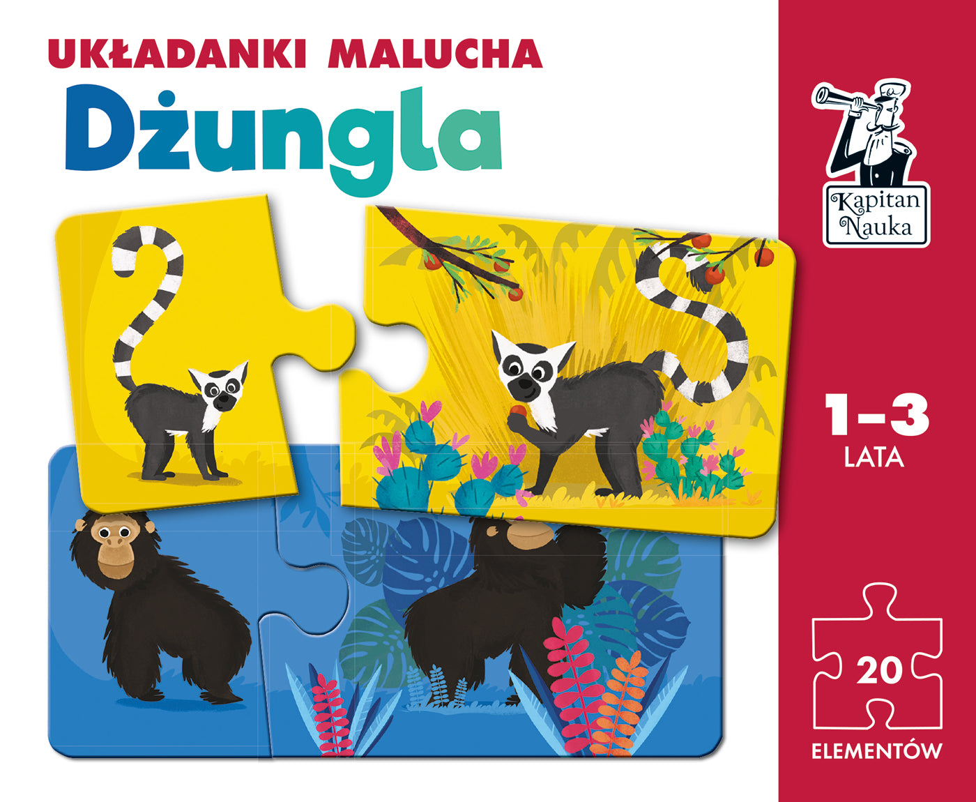 Układanki malucha Dżungla Kapitan Nauka