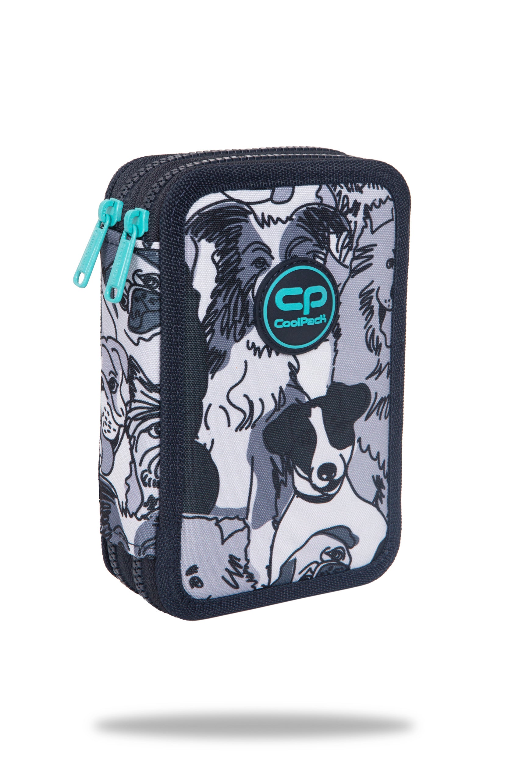 Piórnik 2-komorowy z wyposażeniem Coolpack Jumper 2 dogs planet