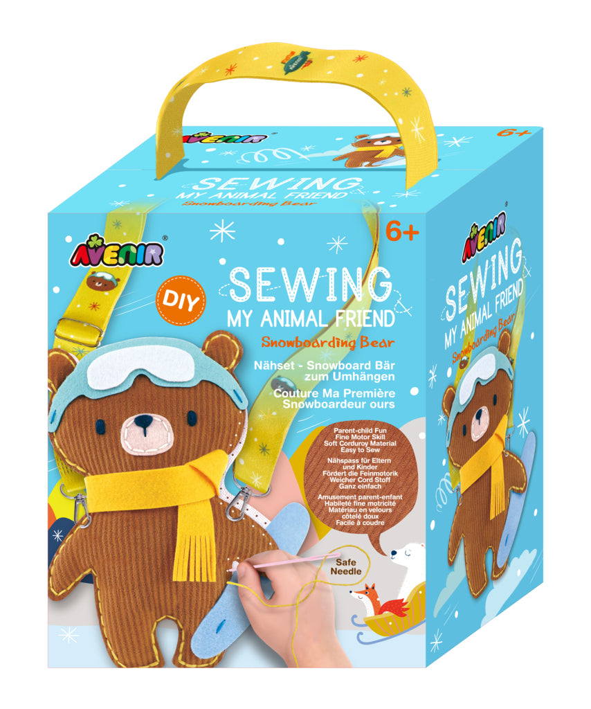 Zestaw do szycia Snowboarding Bear