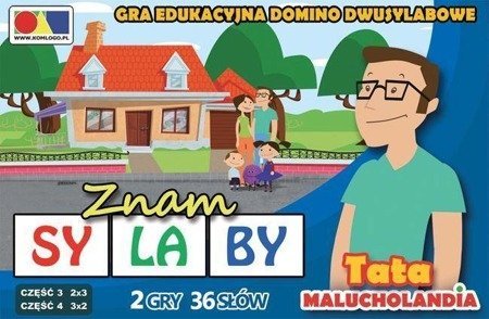 Gra domino Znam sylaby Cz.3 i 4 - zestaw Tata