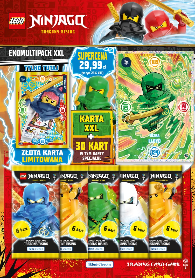 LEGO Ninjago TCG seria 9 ekomultipack XXL next level 54454X