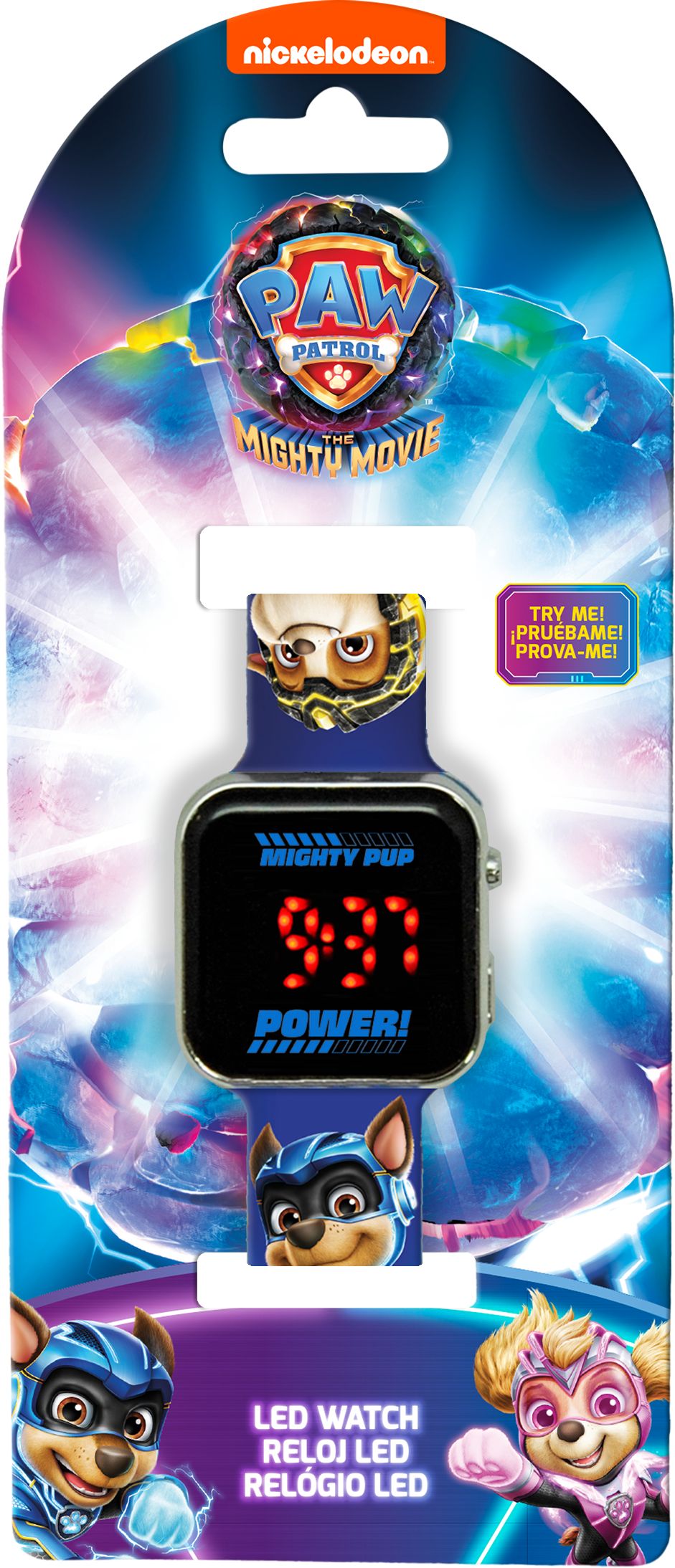 Zegarek LED z kalendarzem Paw Patrol PW19944