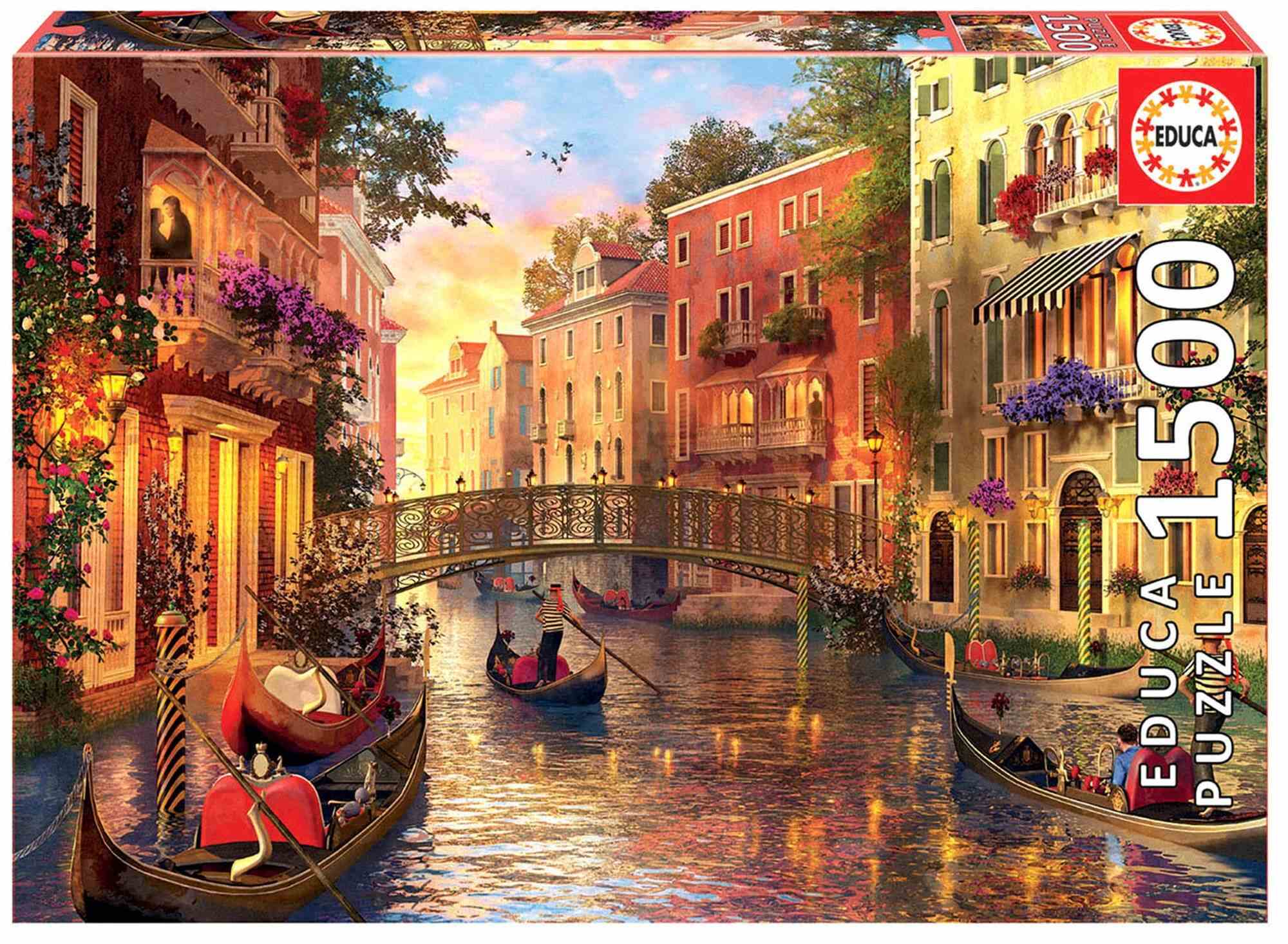 Puzzle 1500 Zachód słońca w Wenecji 109586