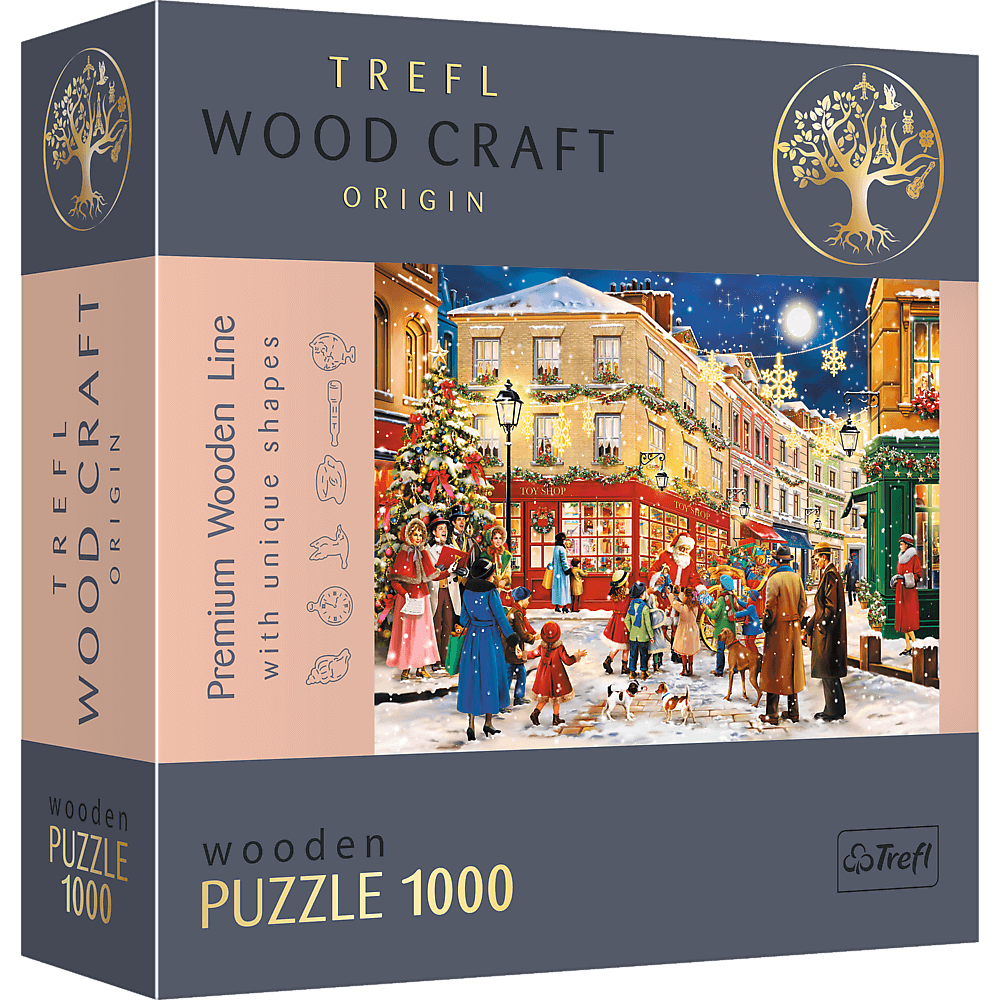 Puzzle 1000 drewniane Świąteczna aleja 20151
