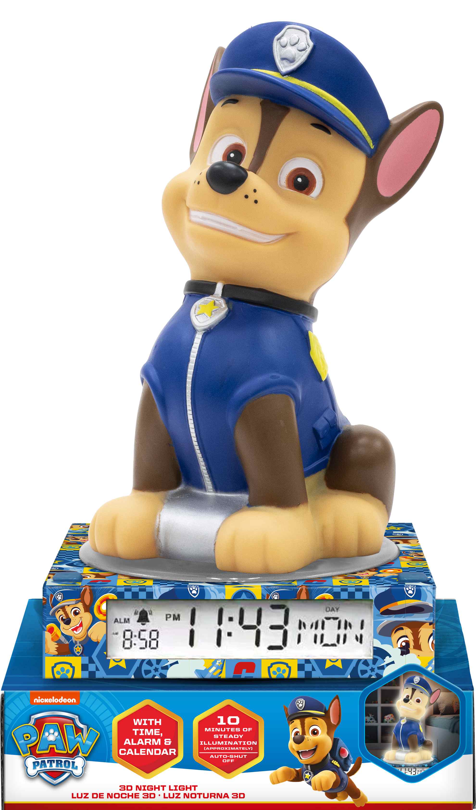 Lampka 3D z budzikiem Paw Patrol PW19972