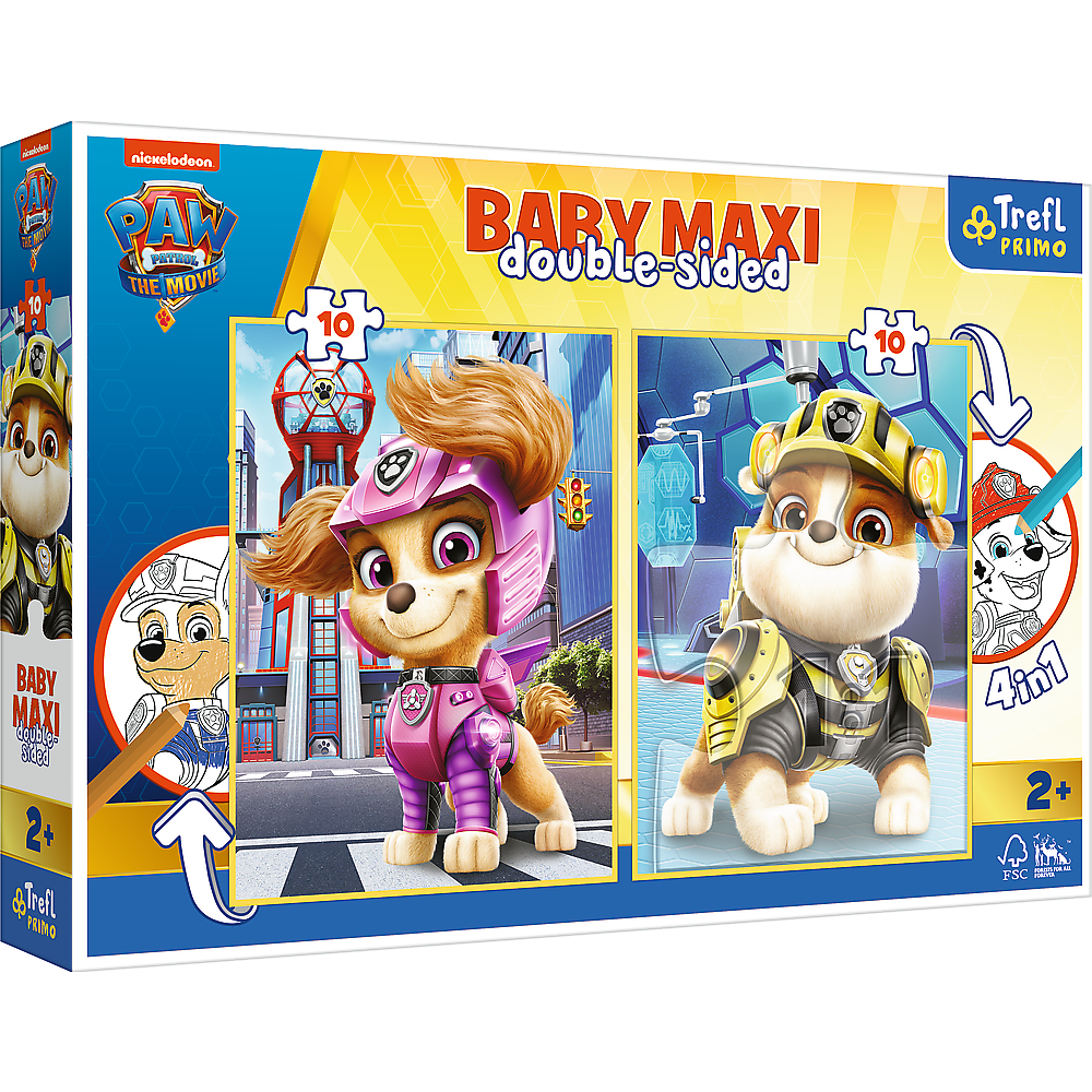 Puzzle 2x10 Baby maxi Radosna drużyna paw patrol 43004