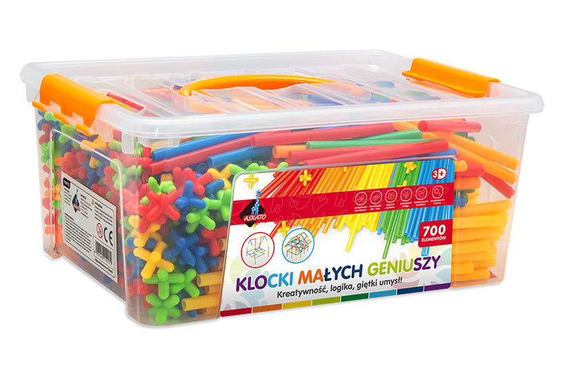 Klocki konstrukcyjne Słomki 700 elementów
