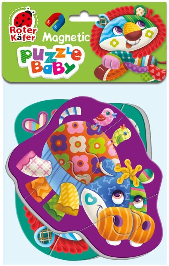 Puzzle piankowe magnetyczne Lew i hipopotam RK5020-04