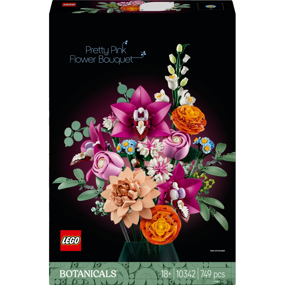LEGO Botanicals Piękny Bukiet Różowych Kwiatów 10342