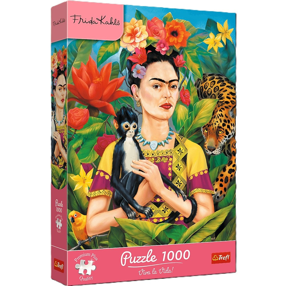 PUZZLE 1000 Trefl Premium Plus Frida Kahlo Portret w dżungli 12094