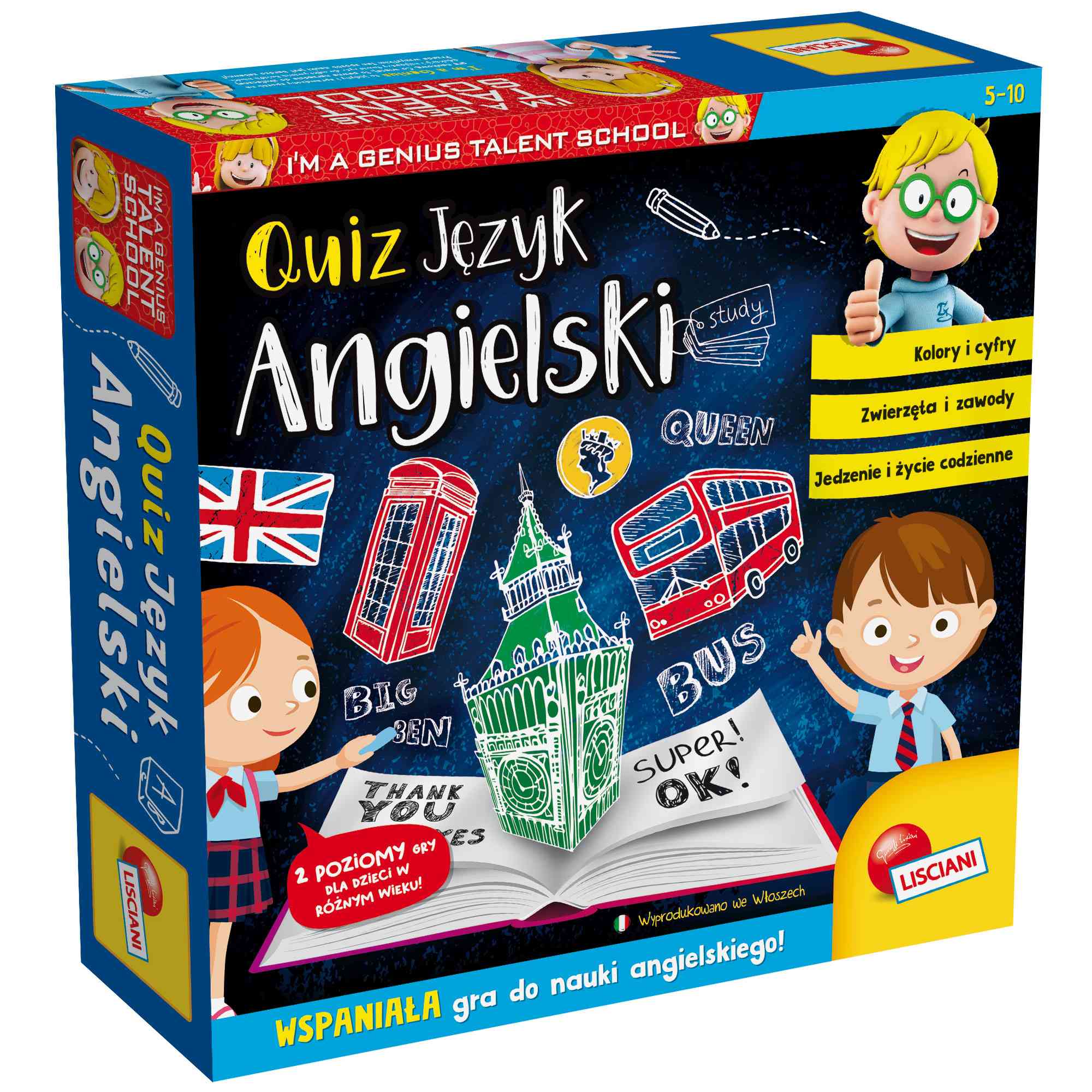 Lisciani I'm a Genius Quiz Język angielski 304-PL48892