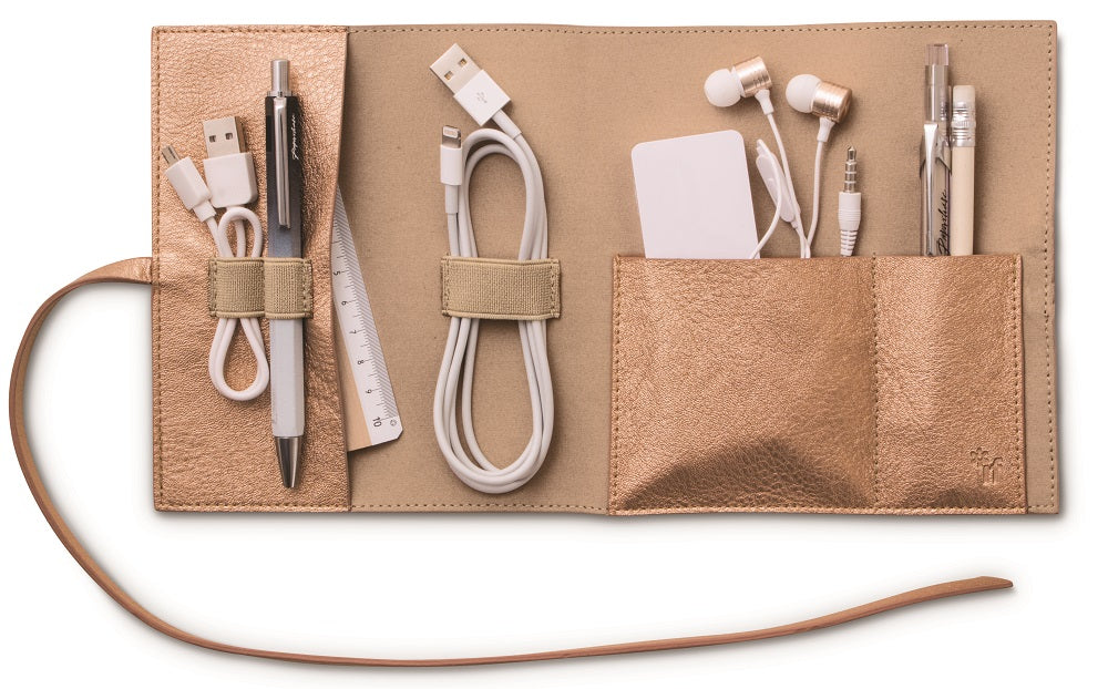 Bookaroo Travel tech-tidy - organizer podróżny - miedziany