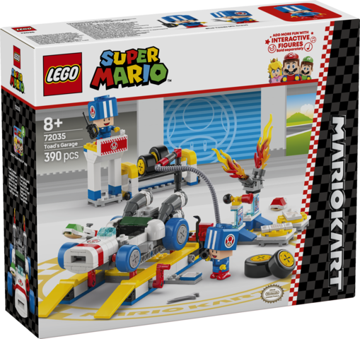 LEGO Super Mario Kart Toad i jego garaż 72035