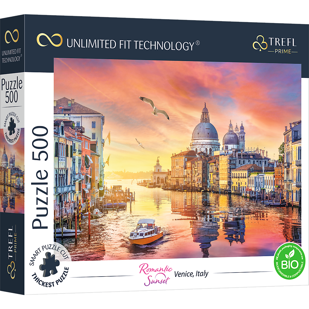 Puzzle 500 UFT Romantic Sunset: Venice Italy 37457