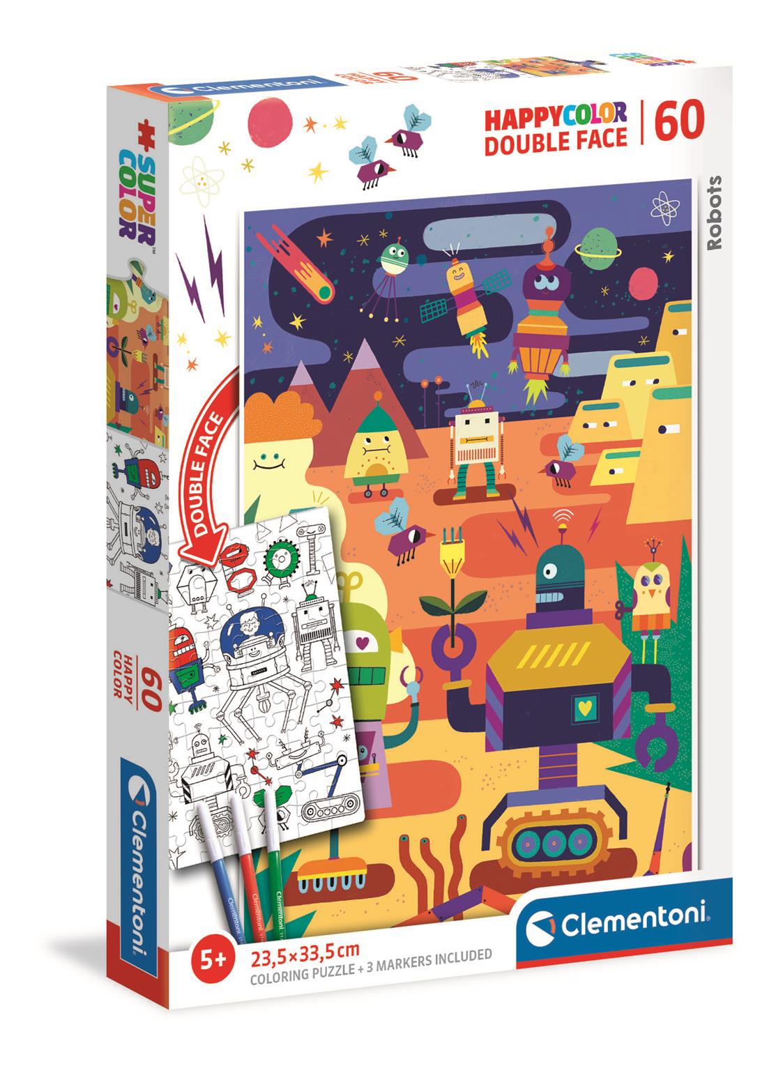 Puzzle 60 happy color Robot 26061