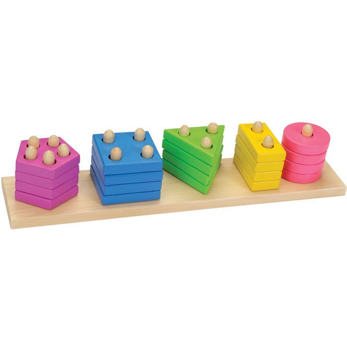 Pastelowy sorter kształtów