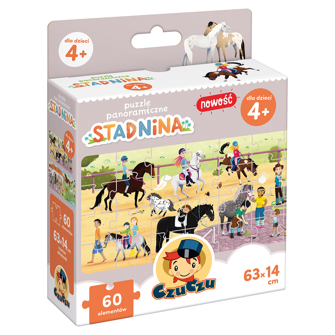 Puzzle 60 panoramiczne Stadnina CzuCzu