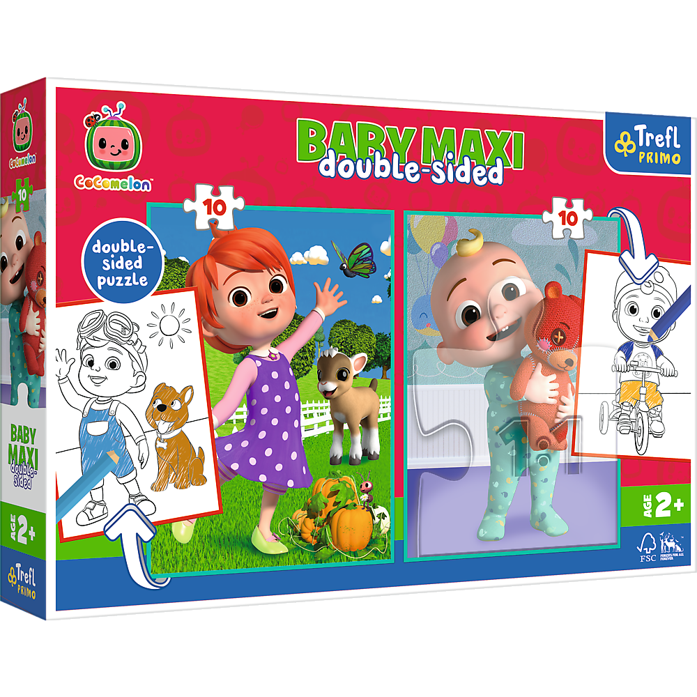 Puzzle 2x10 Baby maxi Cocomelon przyjaciele 43008
