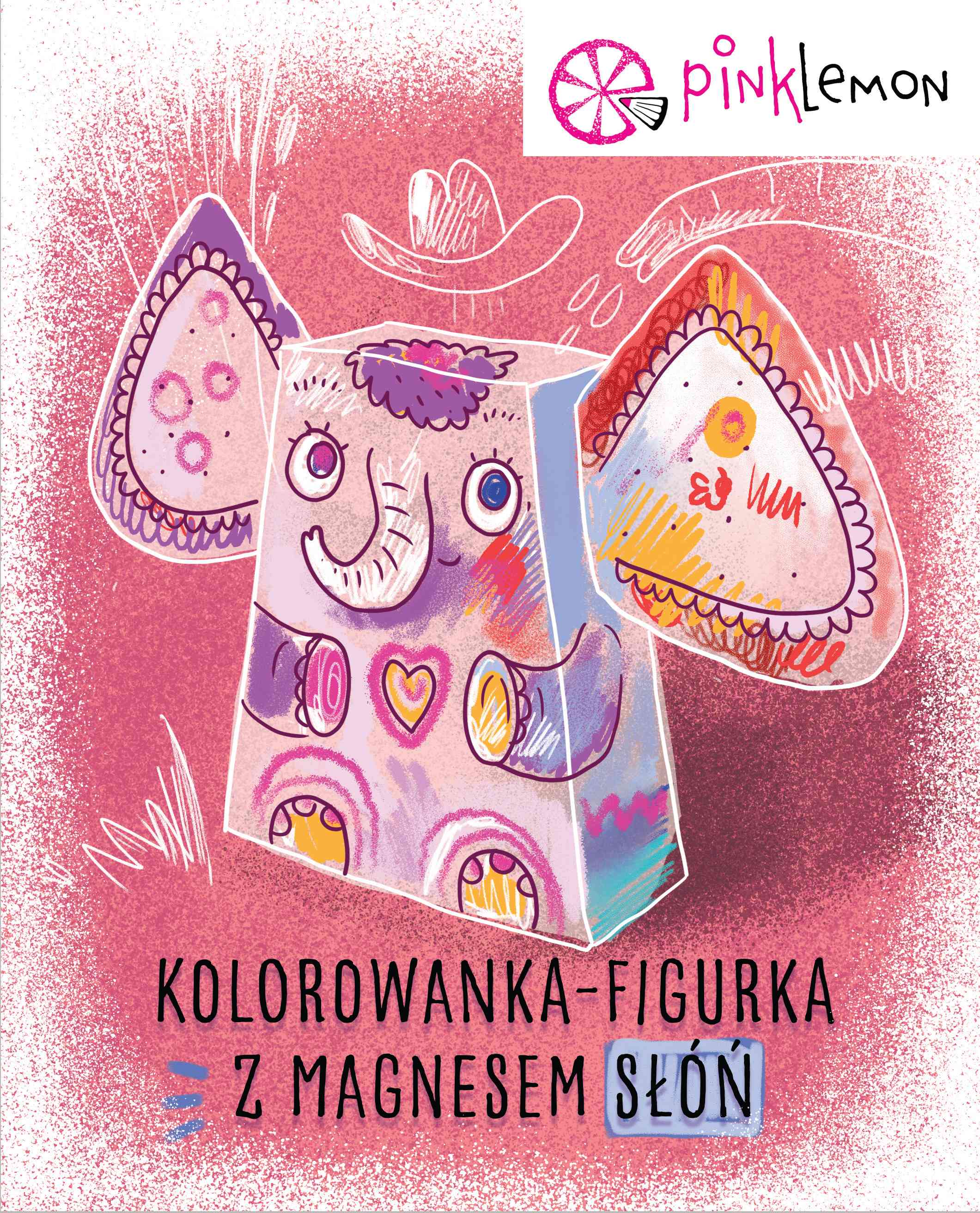 Figurka z magnesem zwierzak do kolorowania Słoń