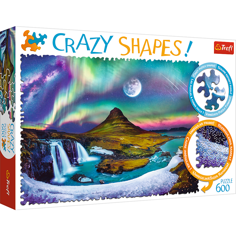Puzzle 600 Crazy Shapes Zorza nad Islandią 11114