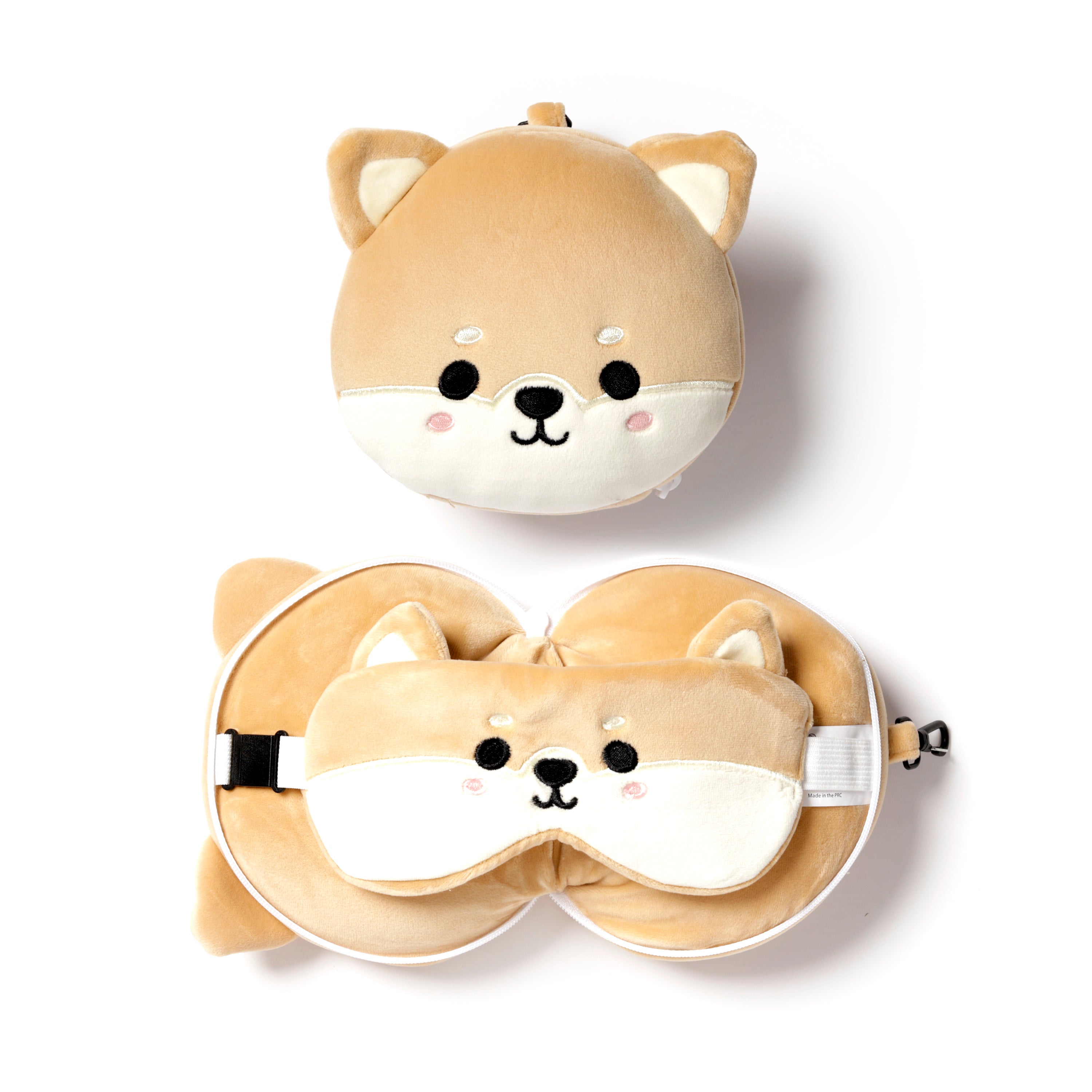 Poduszka podróżna z maską na oczy Pies Shiba CUSH230