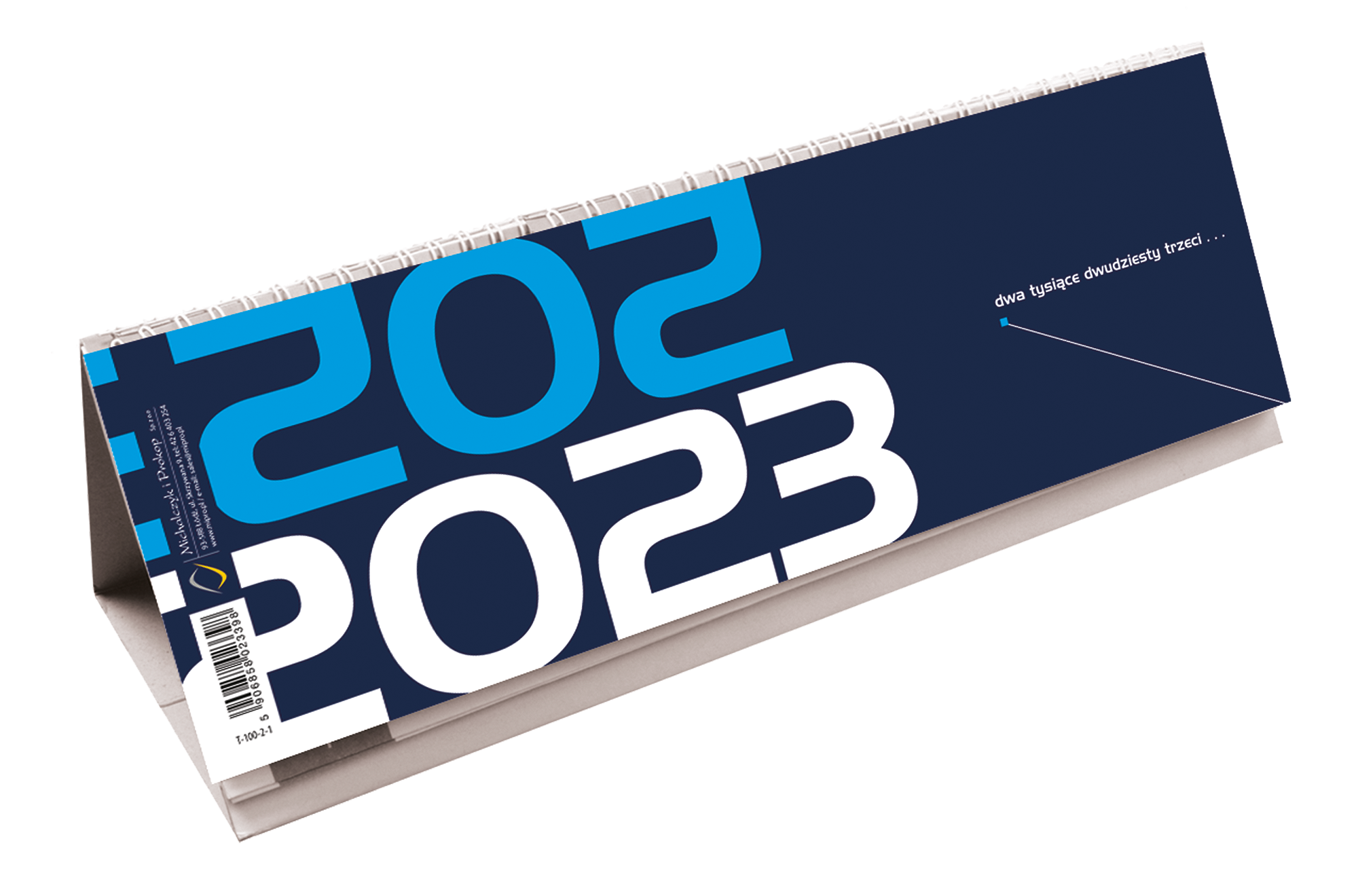 Kalendarz 2023 ze spiralką poziomy