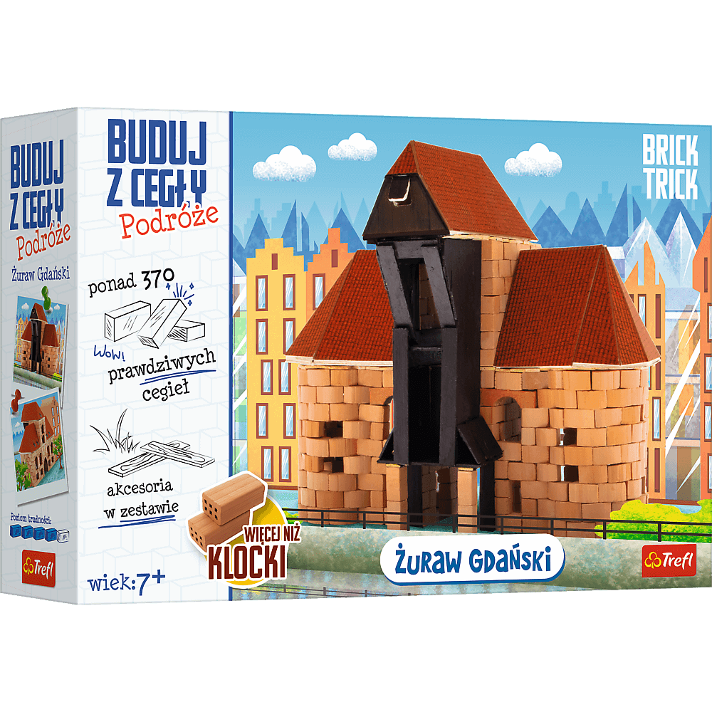 Brick Trick Buduj z cegły Podróże Żuraw XL 61385