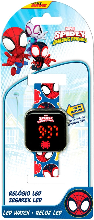 Zegarek LED z kalendarzem Spidey SPF4018